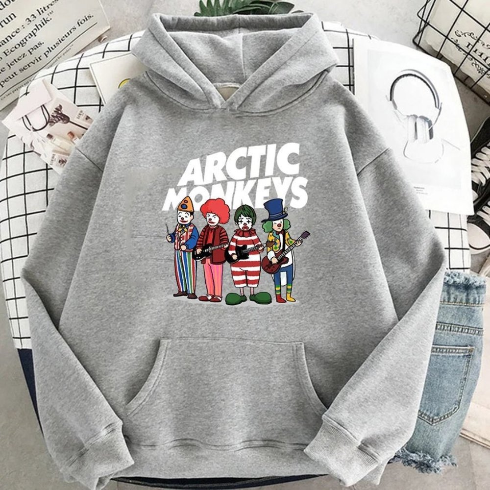 Comfortable Rock Arctic Monkeys Print Hoodie Hip Hop Coats Rapper Sweater Unisex